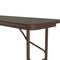 Correll Rectangle Commerical Folding Utility Table, High Pressure Laminate Top, Walnut CF1896PX-01 - alternate 8